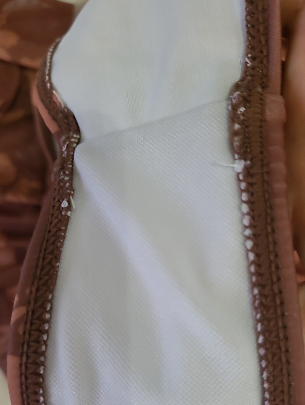 Floral Brown One-Piece Swimsuit - Halter Style - Picture 8 of 10